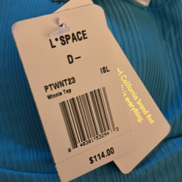 L*Space Blue Winnie Top Size D NWT 
Vibrant Blue Women's Bikini Top - Picture 6 of 6